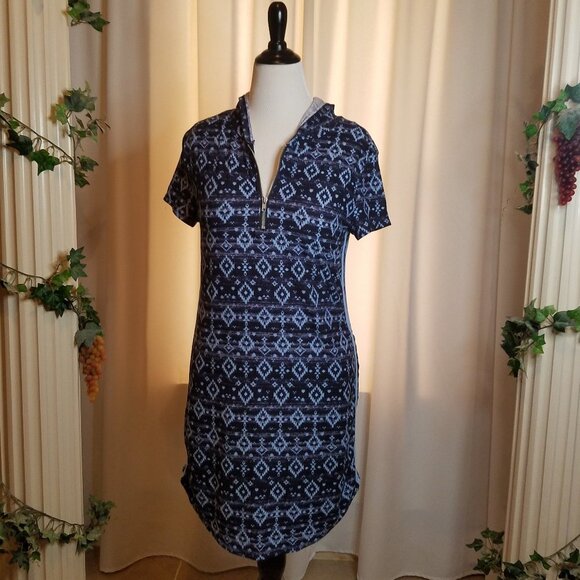 No Bounderies Black and Blue dress zip top with hoodie sz XXL - Picture 1 of 5